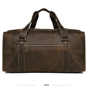 

J.M.D New Domineering Large Genuine Leather Bag Travel Super Large Capacity Men's Leather Travel Bag Handbag 6008
