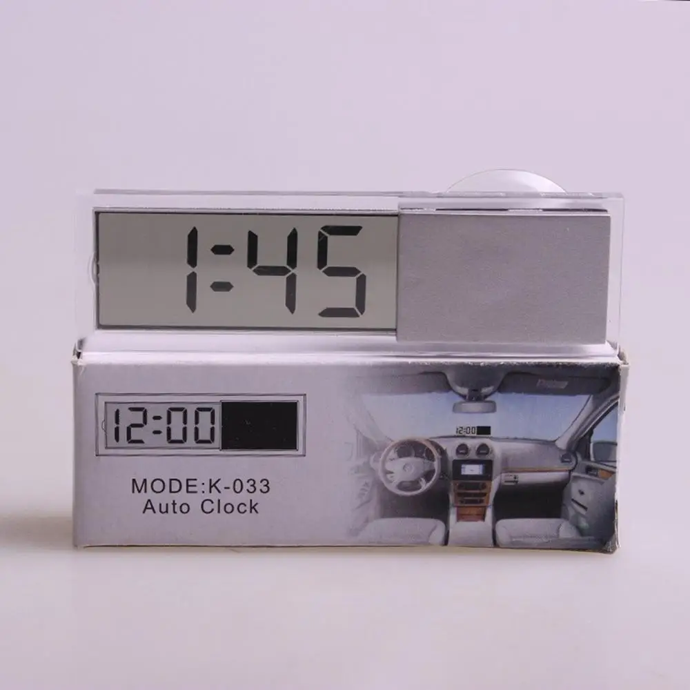 

black High quality material durable Ceative Suck Clock for Car Accessories Parts Clock