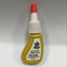 2 шт. Желтый цвет косметических руководство губы для глаз бровей пигментные чернила