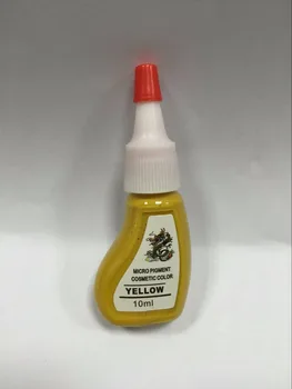 

2pcs Yellow color cosmetic manual lips eyebrow eyeliner pigment ink free shipping
