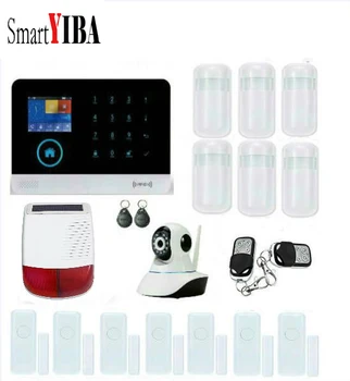 

SmartYIBA Wireless WIFI Home Security Protection System Outdoor Loudly Alarm Solar Powered Siren Speaker Camera Surveillance