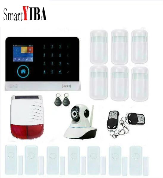 SmartYIBA Wireless WIFI Home Security Protection System Outdoor Loudly font b Alarm b font Solar Powered