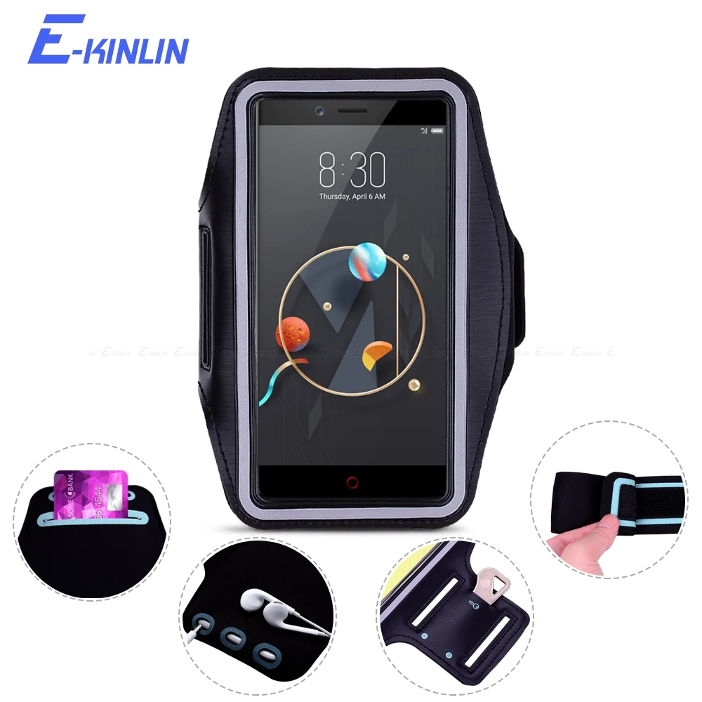 Чехол на руку для ZTE Nubia X Z18 Z17S Z17 Z11 Z9 mini S miniS Max Lite V18 Sport Running Gym Phone holder Bag|Сумки