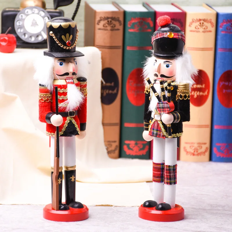 Новые творческие Щелкунчик деревянный кукольный Декор солдат "Щелкунчик" с мечом статуэтки Home экзотические ремесла украшения Рождественские подарки