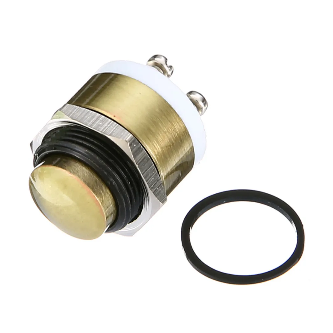 Mayitr 16mm Brass Metal Momentary Push Button Household Door Bell Doorbell Switch 1.6 x 2.7cm
