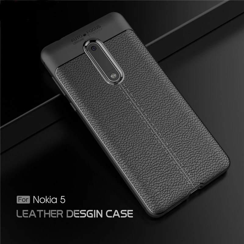 

VOONGSON Case For Nokia 5 Retro ShockProof Soft Silicone For Nokia 5 Cases Nokia5 Cover Phone Protector Business TPU Protection