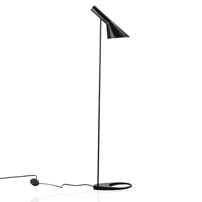 Image Post modern Design AJ Floor Lamp Black White Metal Standing Light for Living Room Bedroom lampadaire de salon