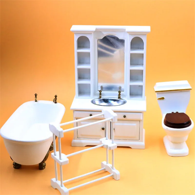 Buy 112 dollhouse furniture toy for dolls white