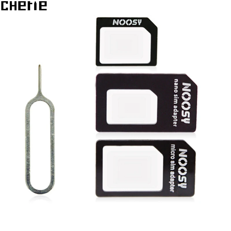 Cherie 4 в 1 Универсальный адаптер для sim карты с разъемом преобразования iPhone Xiaomi Huawei