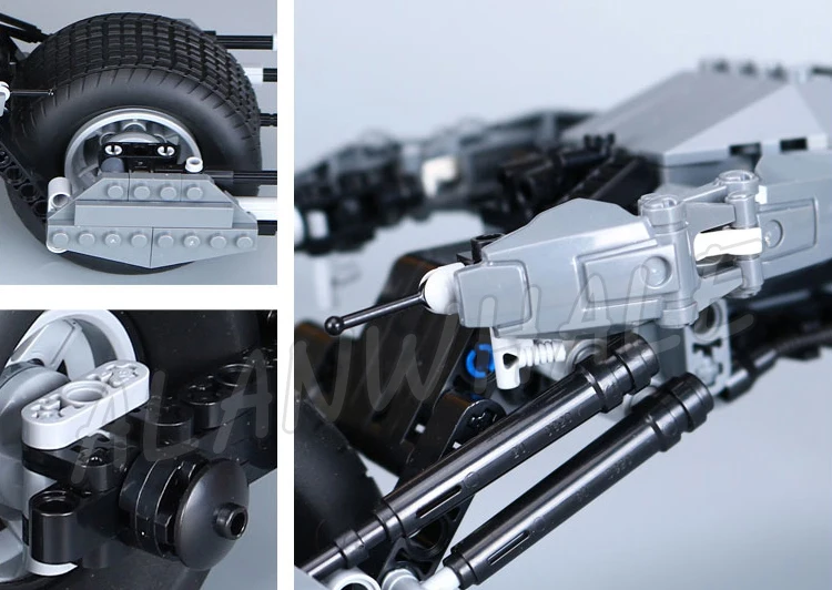 358pcs Super Heroes Batman Catwoman Catcycle Chase Bat-Pod Ultra Rare 07061 Figure Building Blocks