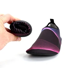 Водонепроницаемая обувь с принтом легкие туфли на плоской нескользящей мягкой быстрое высыхание слипоны чулочно-носочные изделия; с плоской подошвой, уличные пляжные плавание, дайвинг обувь