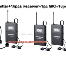 TAKSTAR wtg-500 wtg500 Беспроводной Системы для тура руководящие/синхронного перевода/аудио-видео eduation 1 передатчик+ 16 приемники