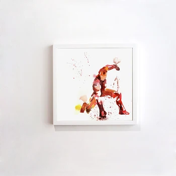 

Abstract modern Iron man superhero decorative 50X50CM painting watercolor paintings minimalist Home Furnishing jewelry