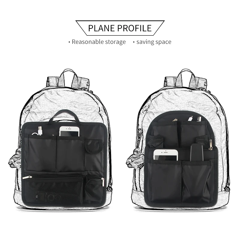 Saco de grande capacidade no saco mochila