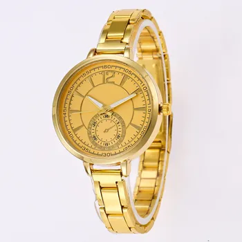 

Gold Dial Women's Bracelet Watches Fashion Wrist Watch Quartz Clock Minimalism Slim Stainless Steel Ladies Dress Watch Bracelet