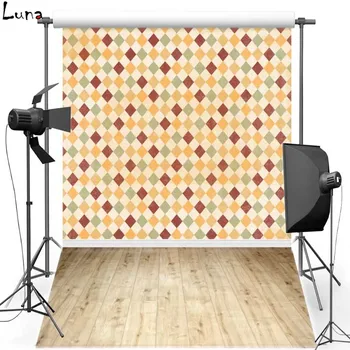 

MEHOFOTO Colorful Plaid Vinyl Photography Background For Children Wood Floor New Fabric Flannel Background For Photo Studio 268
