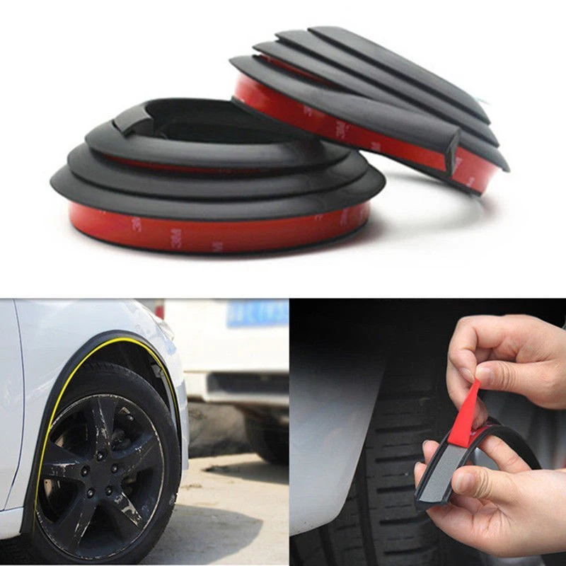 

1*1.5M Rubber Scratch Proof Fender Wheel Eyebrow Trim Protector Lip Antirub Pad