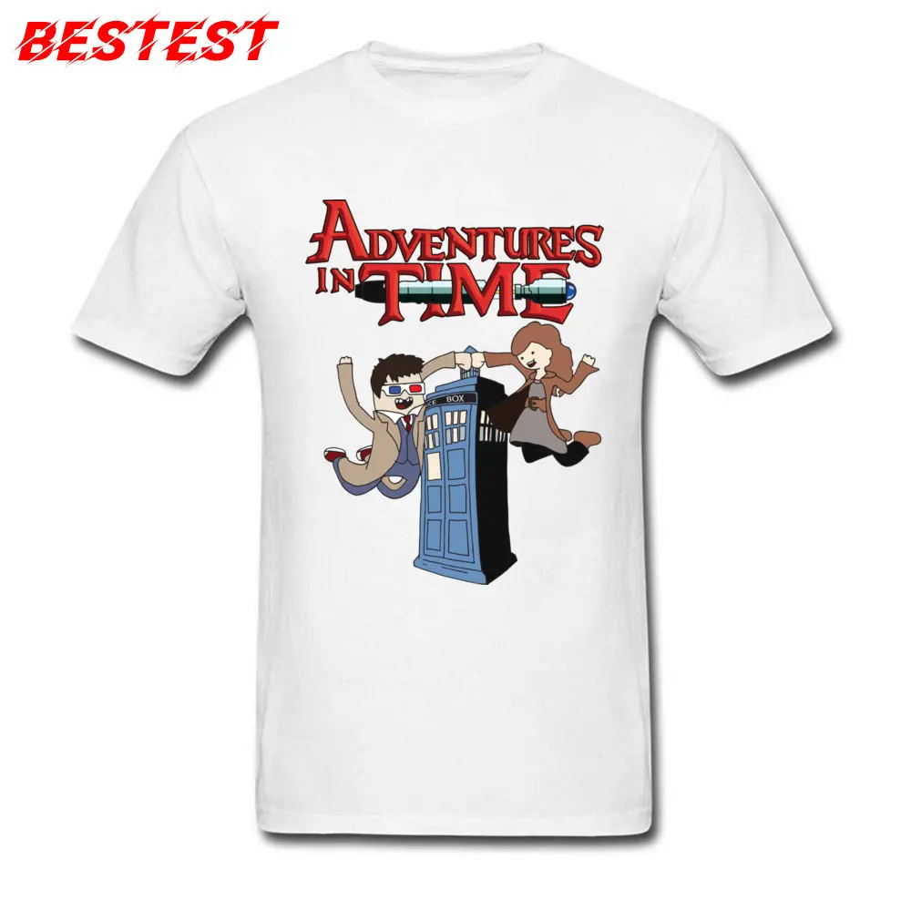 Dr. Who мужские топы футболка Приключения во времени Camisa футболки с круглым вырезом