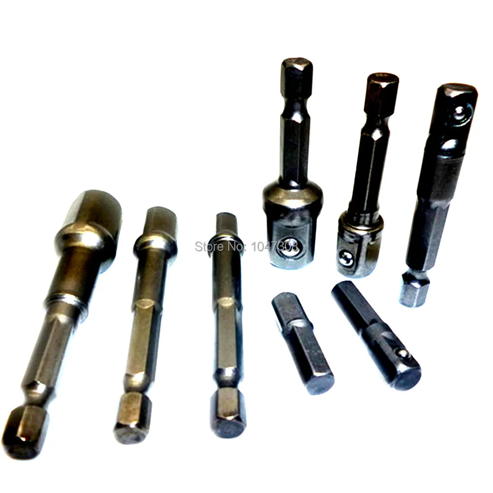 8 шт. 1/4 &quot3/8&quot 1/2 &quotШестигранная гайка с отверстиями под ключ драйвер питания