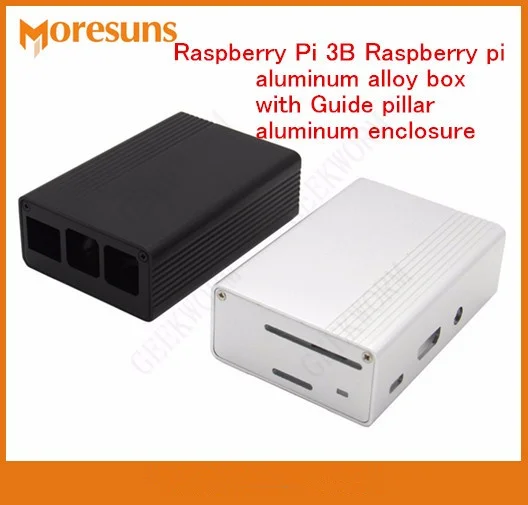 Быстрая Бесплатная Доставка 5 шт./лот для Raspberry Pi 3B Raspberry Pi алюминиевый сплав коробка/металлический корпус с направляющей стойки алюминиевый