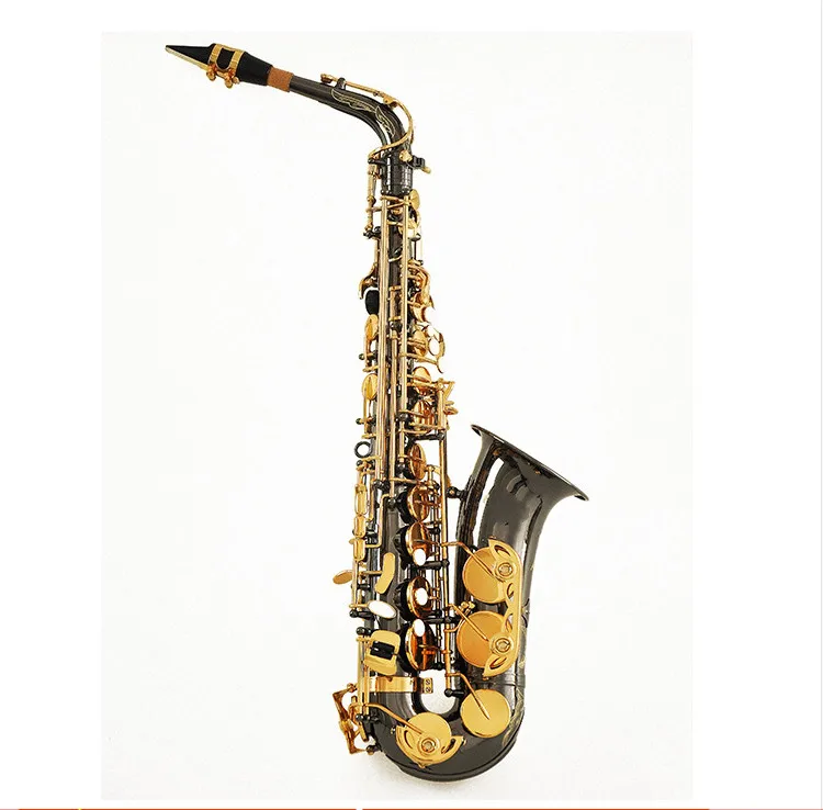 High Quality Black Nickel Gold Saxophone Alto Brass Instruments E Flat