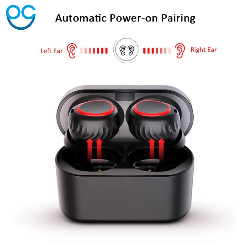 TWS Mini Bluetooth V5.0 Headset Genuine Wireless Bluetooth Sweatproof with Mic Earbuds Twins Stereo Headphone Sports Earphones TWS Mini Bluetooth V5.0 Headset Genuine Wireless Bluetooth Sweatproof with Mic Earbuds Twins Stereo Headphone Sports Earphones