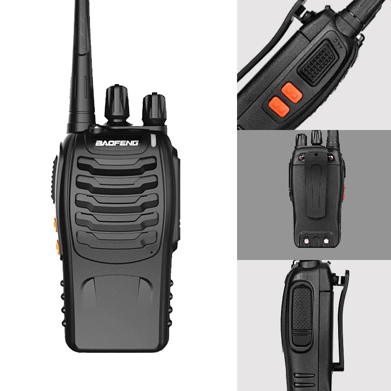 10 шт./лот Baofeng BF-888S Max 5 Вт радиоприемник 16 Ch UHF 400-470NHZ Портативное двухстороннее Радио BF-888S рация радиоприемопередатчик