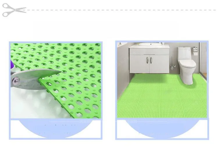 Новая распродажа ПВХ коврик для ванной комнаты, Нескользящие кухонные коврики, одноцветные коврики для ванной комнаты и ковры, напольный коврик пазл 1 шт