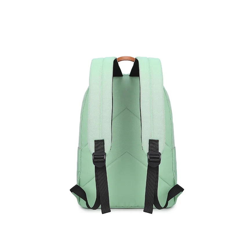 Водонепроницаемый холщовый минималистичный женский рюкзак для путешествий, простая школьная сумка для девочек-подростков, сумка для книг