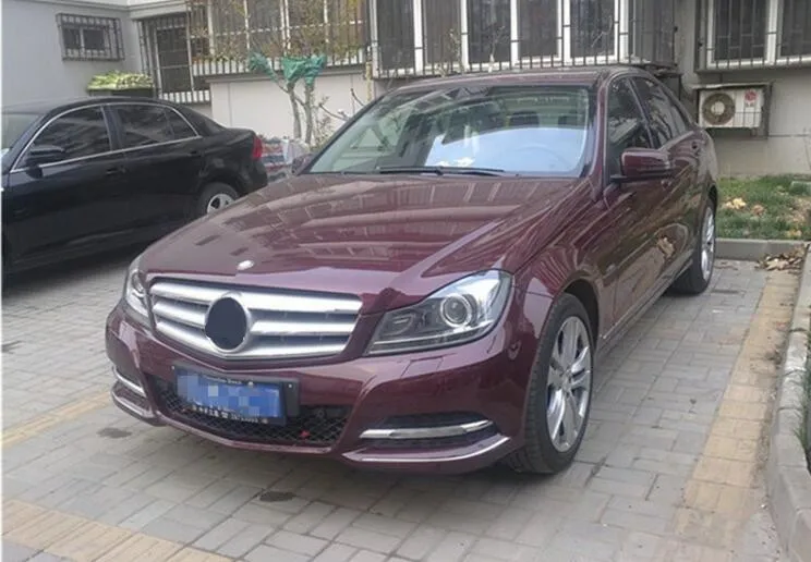 Автомобиль спереди вокруг сетки решетка гриль крышка планки для BENZ C-class W204 C180 C200 C250 C300 C350 2008- по EMS