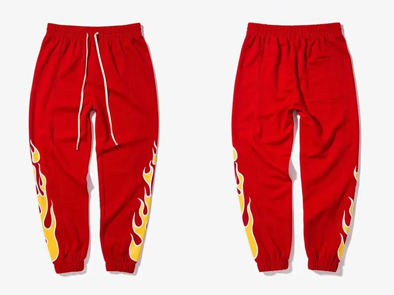 Flame Fire Printed Harem Pants 3