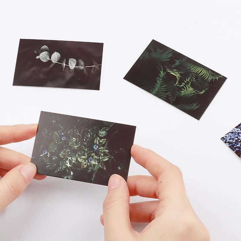 

multi-use 5.2*8cm 54pcs Mini Card A flower a paradise, a leaf a world style Scrapbooking party invitation DIY Decor gift card