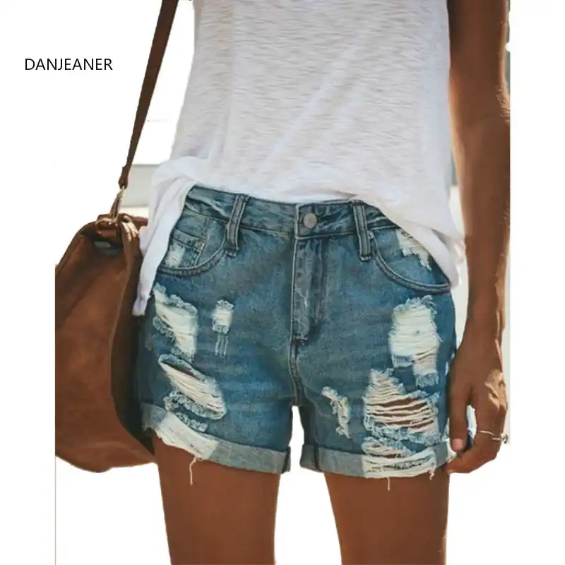 plus size destroyed jean shorts