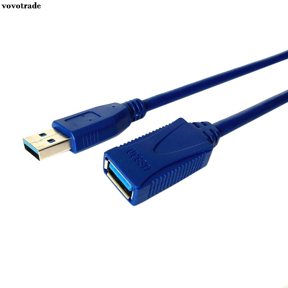 

vovotrade USB 3.0 A Male Plug To Female Socket 1m/3.2Ft Super Fast Extension Cable Cord For Charging Power and Transferring Data