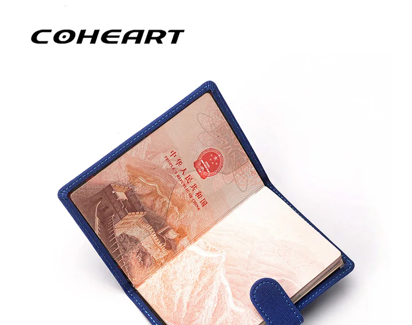 COHEART бренд холст стиль обложка для паспорта Глобальный Универсальный 4 цвета паспорт бумажник для мужчин и женщин Passcard держатель