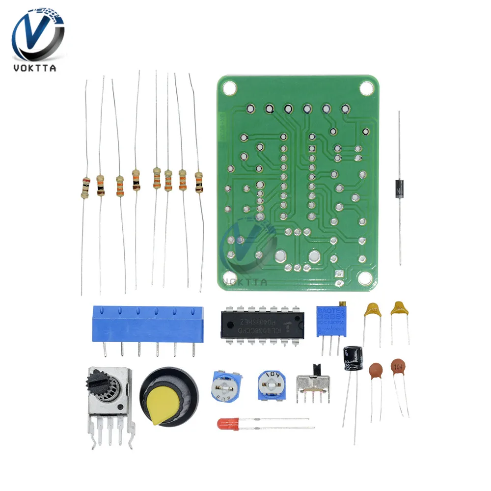 ICL8038 модуль генератора функций DIY Kit генератор сигналов треугольник квадратный выходной дисплей амплитуда частоты синтезатор