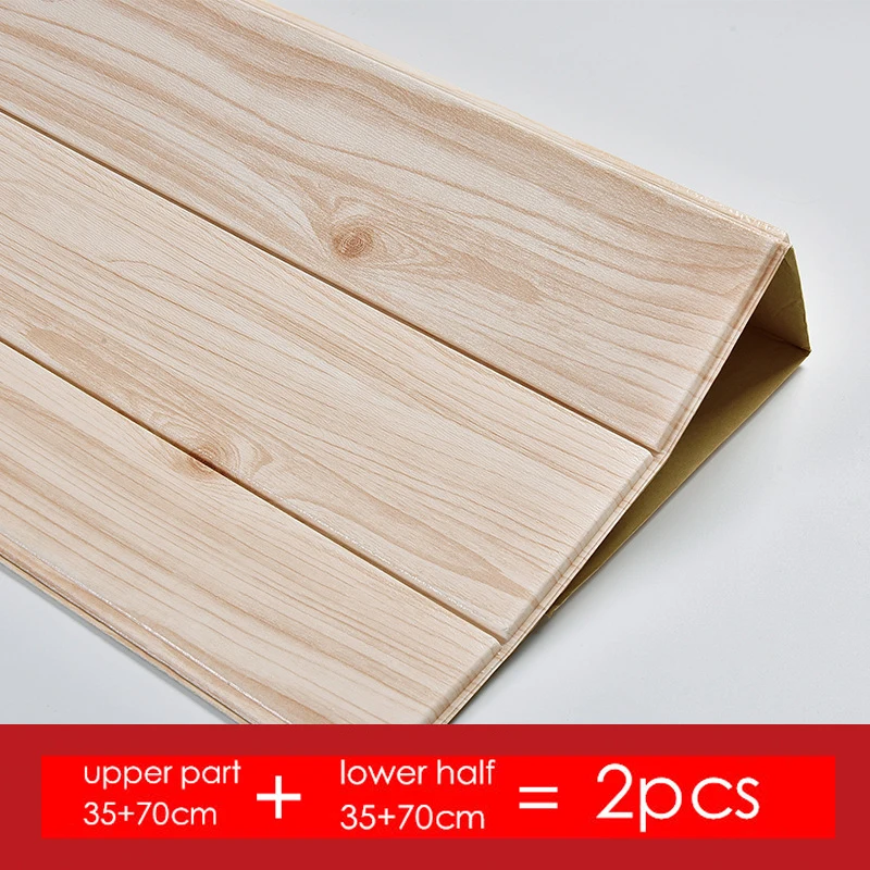 

Waterproof Wooden Wall Sticker Living Room Home Decor PE Foam Wall Covering Wallpaper For TV Background Kids Room 3D Stickers