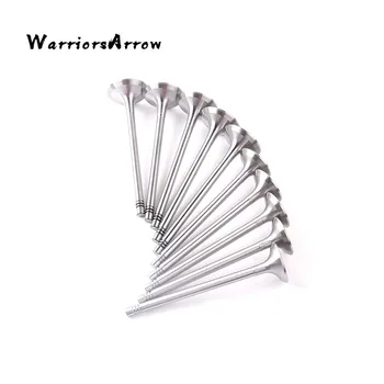 

WarriorsArrow x10 Engine Inlet Exhaust Intake Valves 6 mm Stem For Volvo C30 V50 S40 S60 S80 XC90 1999 2005 2008 9454607 9454609