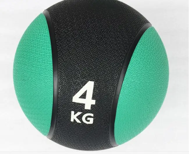 4KG Durable Rubber Medicine Ball Solid Gravity Fitness Ball Tai Chi