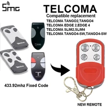 TELCOMA TANGO 2 SLIM/TELCOMA TANGO 4 SLIM/TELCOMA TANGO4 качественная копия 433,92 МГц пульт дистанционного управления для двери гаража