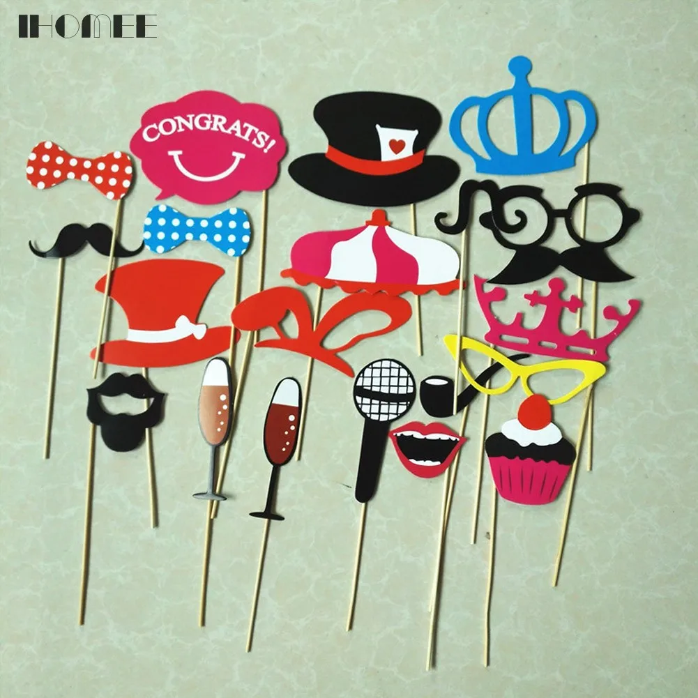Birthday Party Supplies Wedding Decoration Photobooth Props Crazy Night