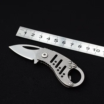 

Mini Stainless Steel Foldable Knife Outdoor Pocket Knifes Multifunction Hiking Camping Tactical Rescue Hunting Survival Knife