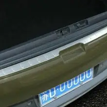 На задней крышке багажника Накладка порог задняя дверь порог для peugeot 3008 2013- Автомобиль Стайлинг