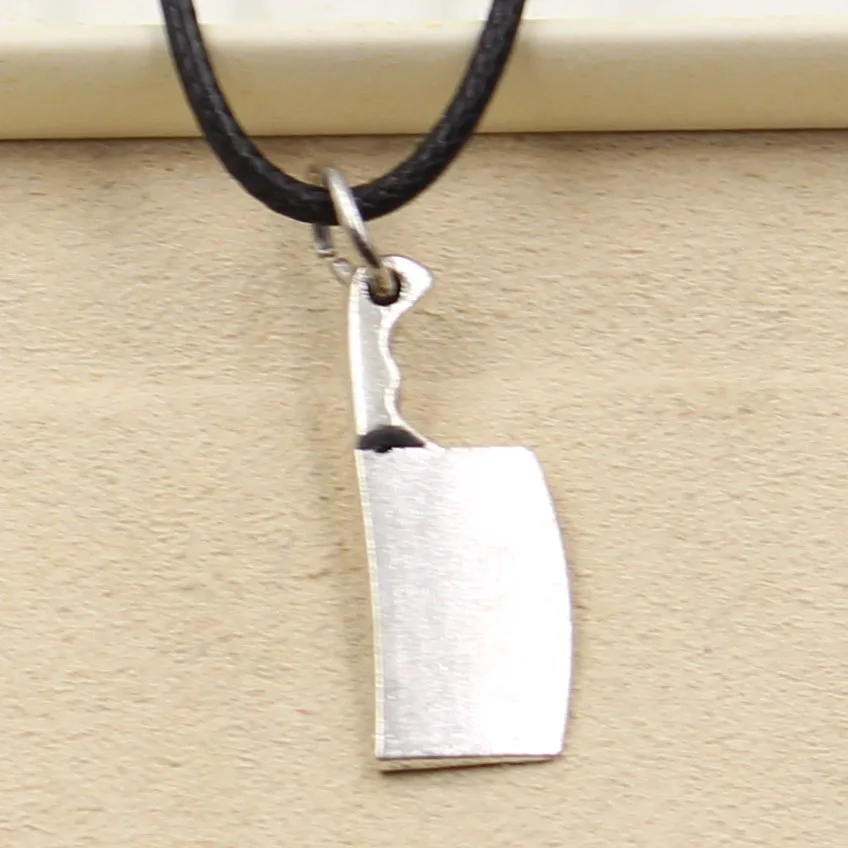 New Fashion Tibetan Silver Color Pendant Kitchen Knife Necklace Choker