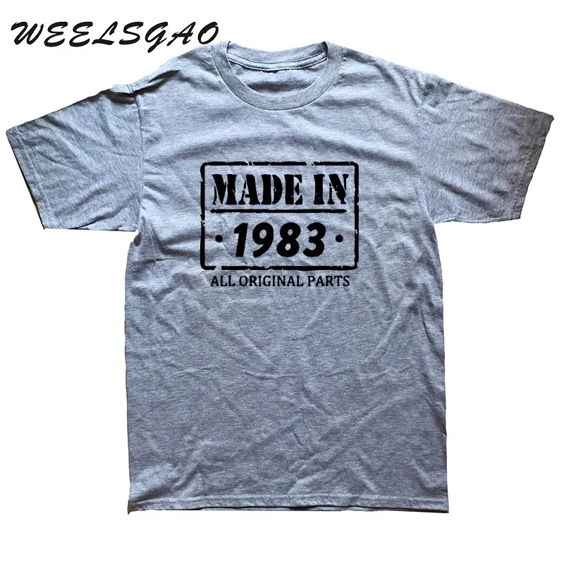 WEELSGAO 33rd Birthday T Shirt Made In 1983 Mens Funny T SHIRT 2018 mens clothing WEELSGAO 33rd Birthday T Shirt Made In 1983 Mens Funny T SHIRT 2018 mens clothing
