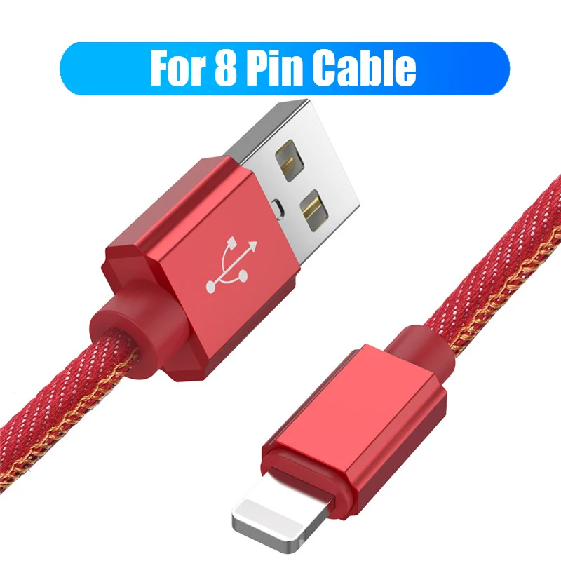USB 8-контактный кабель для iphone Xs max Xr X 8 7 6 type-c micro usb быстрая зарядка кабели для huawei телефон зарядное устройство Шнур данных - Цвет: For 8 Pin Cable