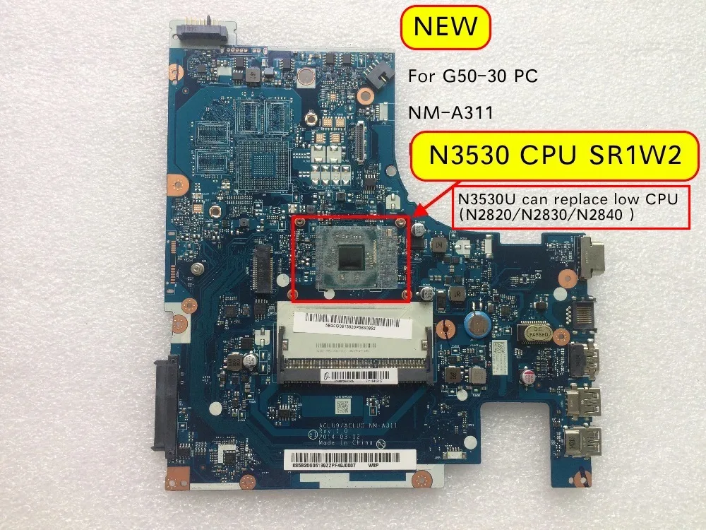 Скидка 100% рабочая ACLU9 ACLU0 NM A311 материнская плата для ноутбука для lenovo G50 30 материнская плата