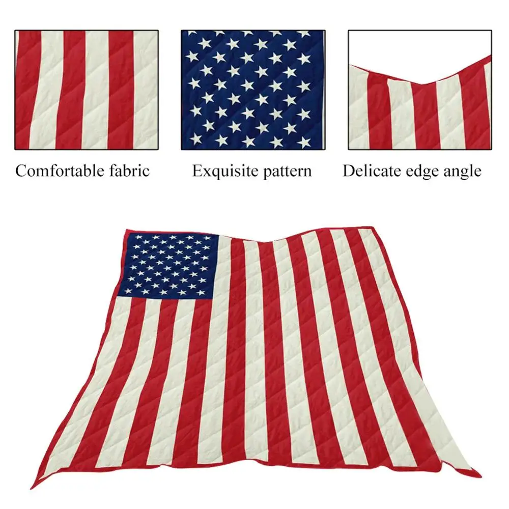 Американский флаг, звезды мягкое одеяло для путешествий на открытом воздухе кровать/одеяло для самолета Кемпинг Быстросохнущий пляжный купальник тренажерный зал полотенце для Ванной Душа