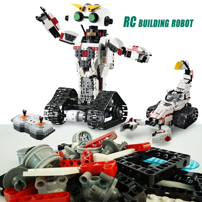 

Remote Walkable Robot Building Blocks Creative Robot Blocks Children'S Toys Educational Toys Bricks Remote Control Toy