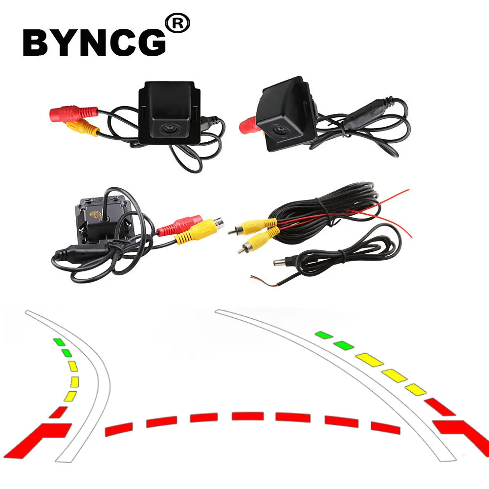 

BYNCG Dynamic Track Rear view Camera For Mitsubishi Outlander 2007 - 2015 Rear Camera Kit Wide-view Parking Assistance